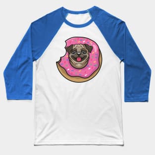 Pug donuts Baseball T-Shirt